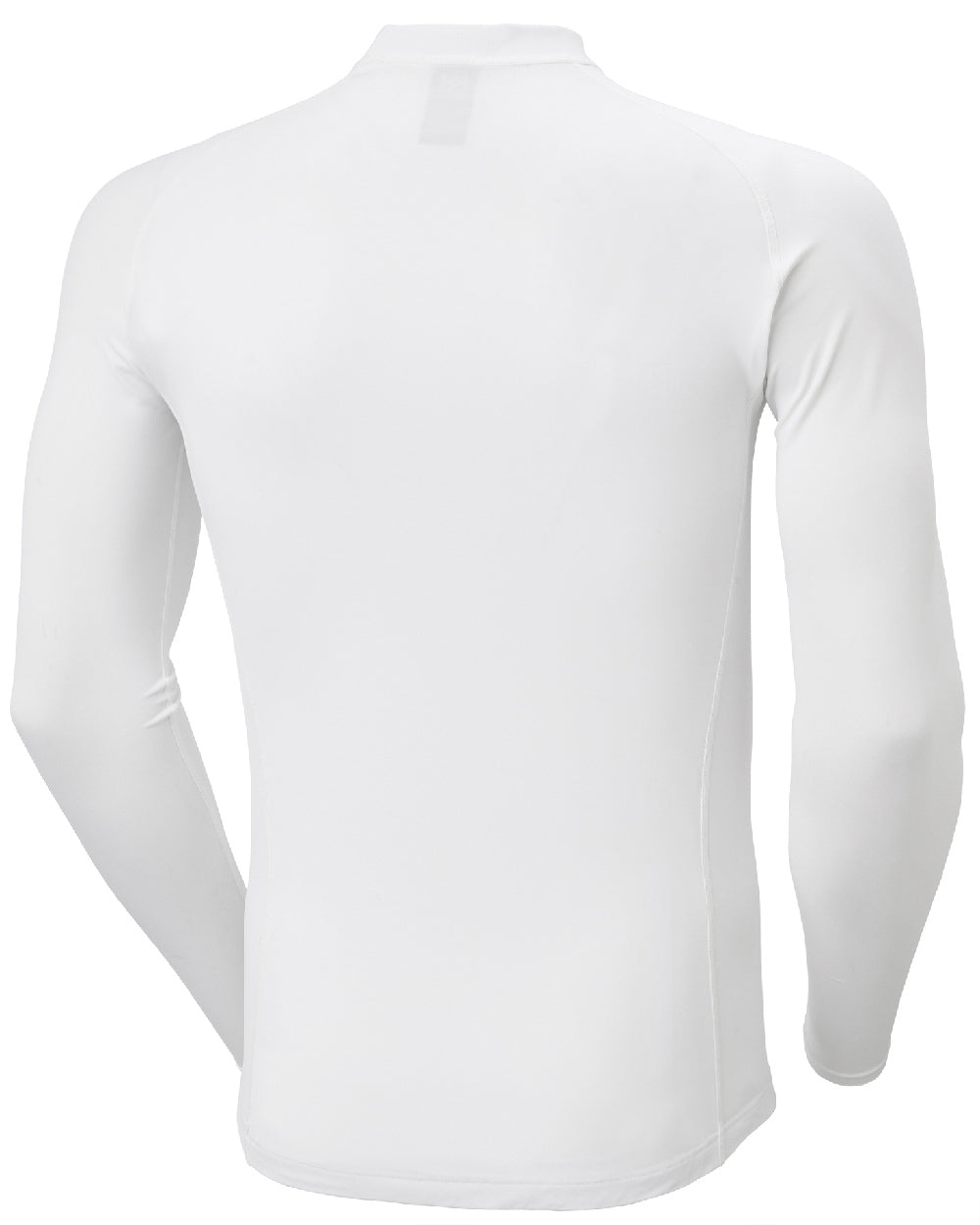 White coloured Helly Hansen Mens Waterwear Rashguard on white background 