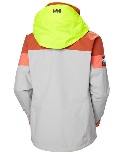 Terracotta coloured Helly Hansen Womens Newport Coastal Jacket on white background 