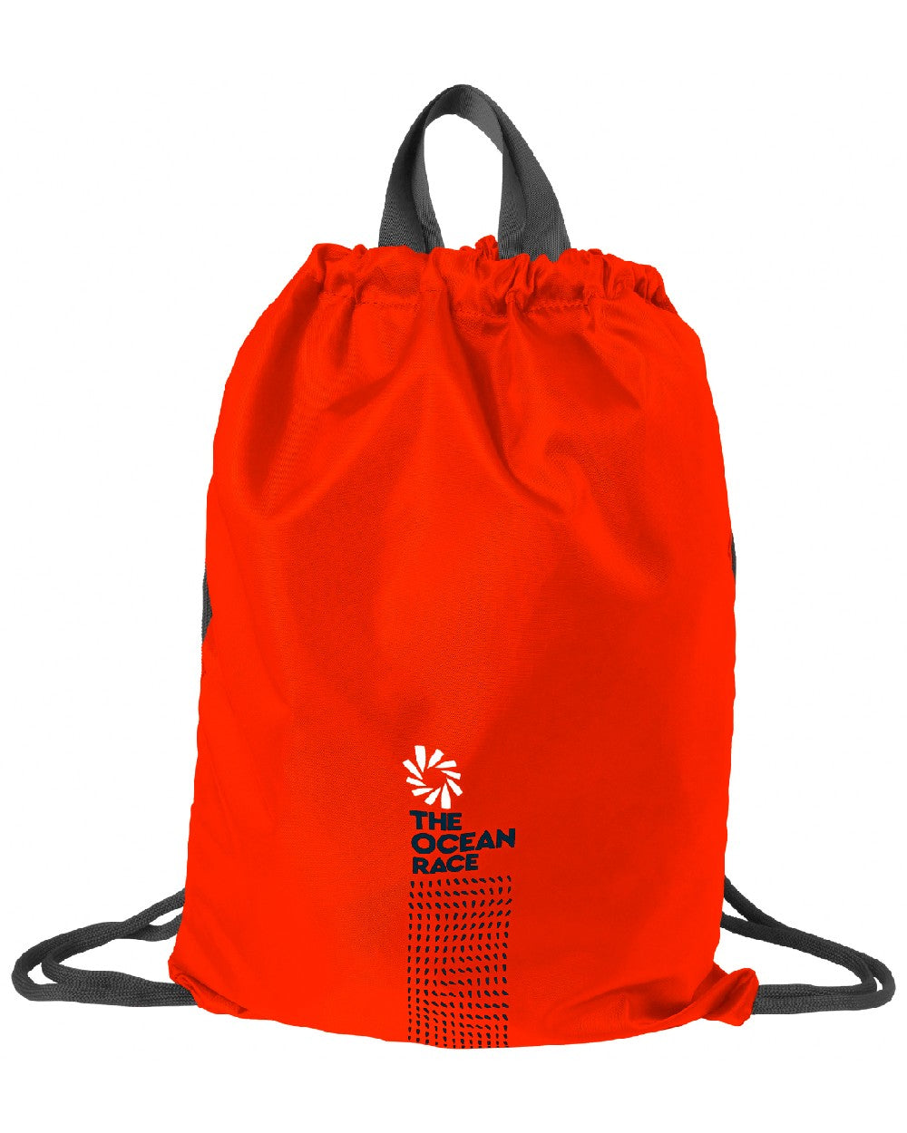 Cherry Tomato coloured Helly Hansen Ocean Race Gym Sack on white background 