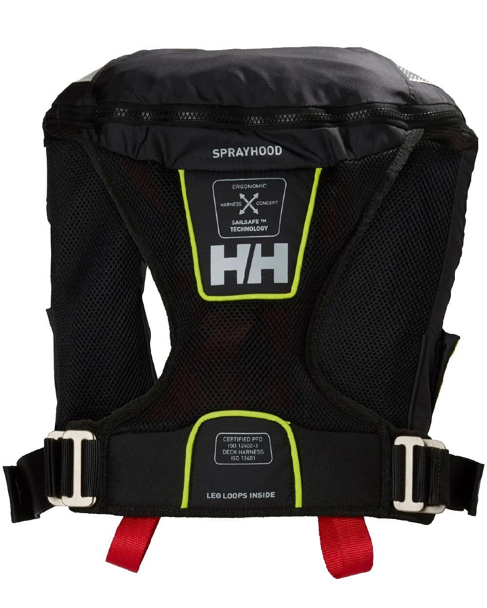 Ebony coloured Helly Hansen Sailsafe Inflatable Race Life Jacket on white background 