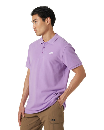 Heather coloured Helly Hansen Polo Shirt on White background 