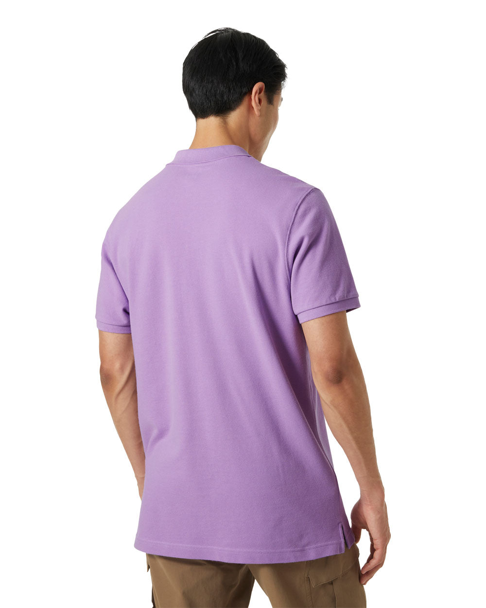 Heather coloured Helly Hansen Polo Shirt on White background 