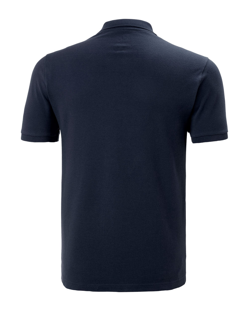 Navy coloured Helly Hansen Polo Shirt on White background 