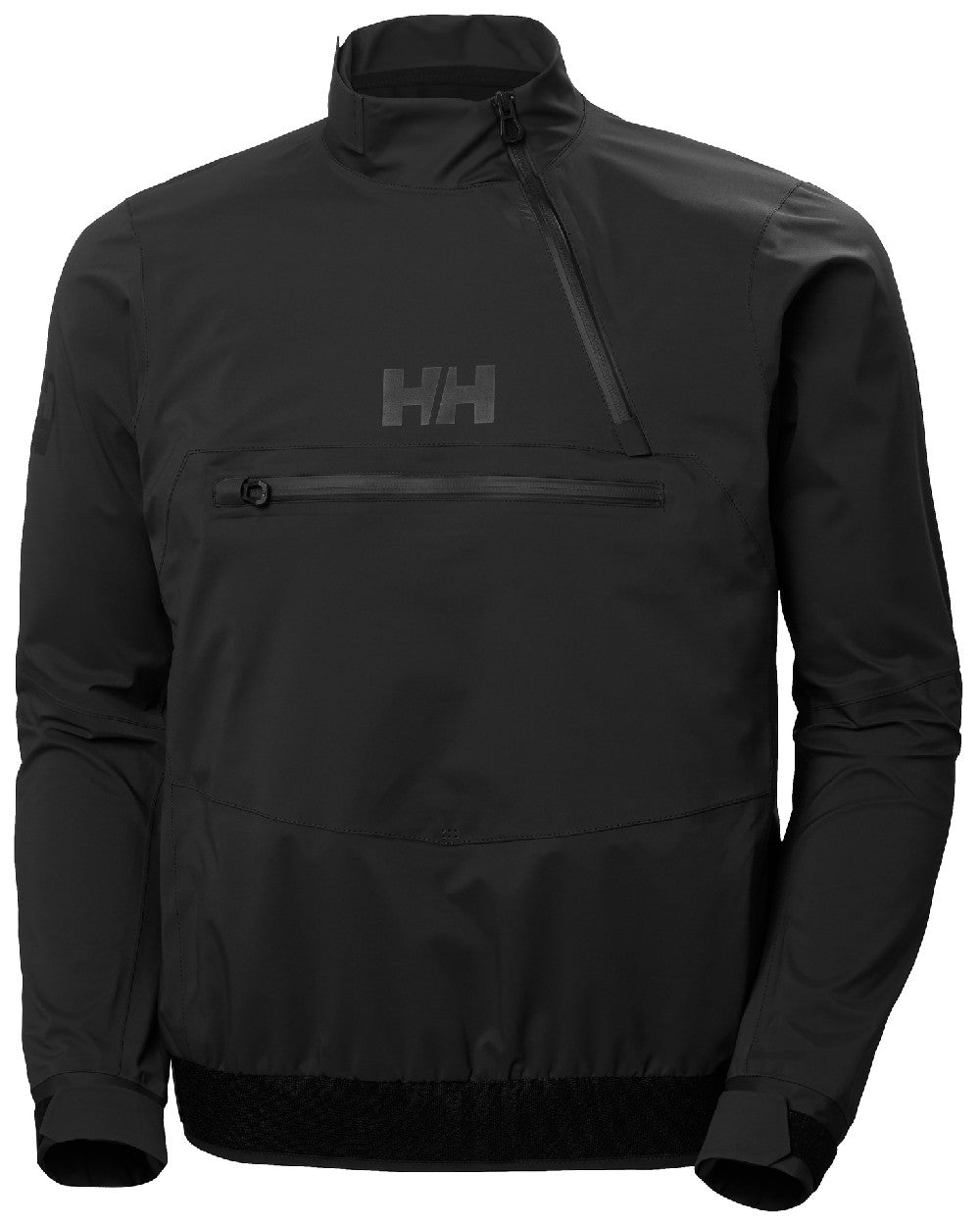 Ebony coloured Helly Hansen Unisex Foil Shell Smock on white background 