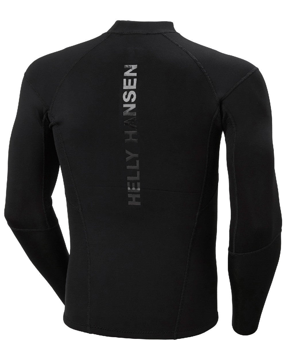 Black coloured Helly Hansen Unisex Waterwear Top on white background 