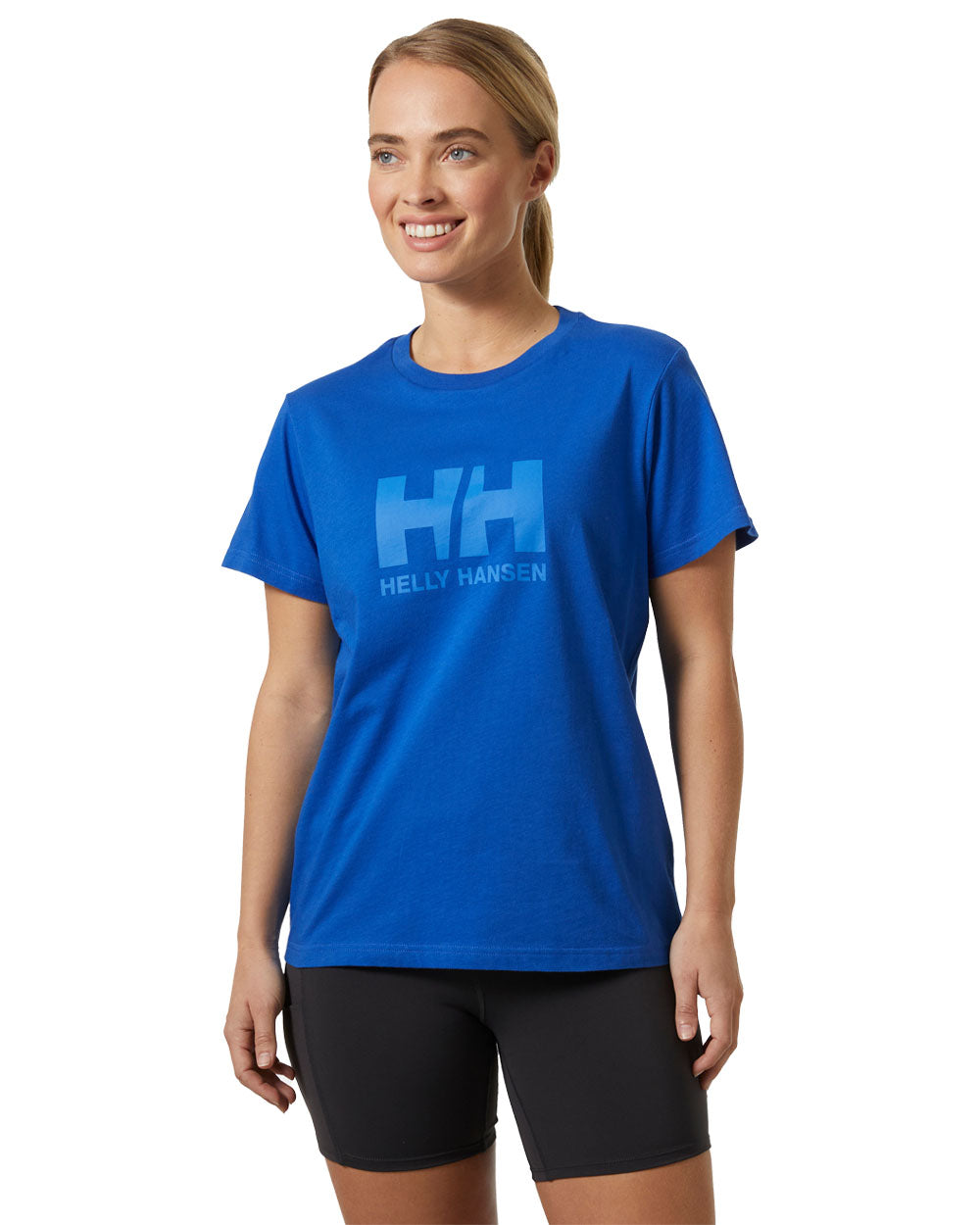 Cobalt 2.0 coloured Helly Hansen Womens T-Shirt on white background 