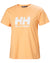 Miami Peach coloured Helly Hansen Womens T-Shirt on white background #colour_miami-peach