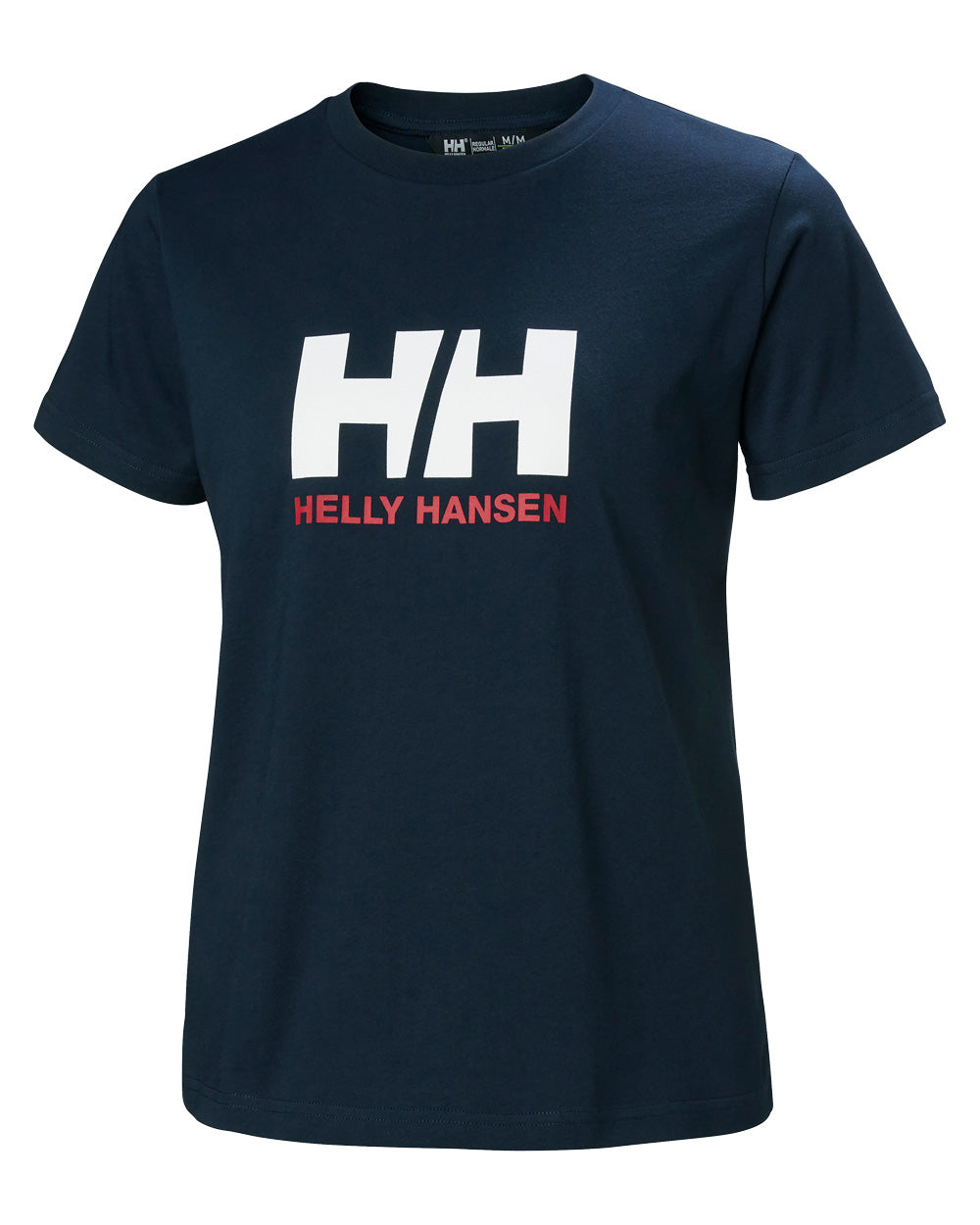 Navy coloured Helly Hansen Womens T-Shirt on white background 
