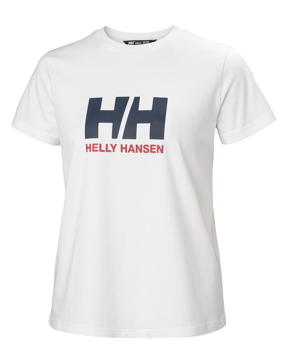 White coloured Helly Hansen Womens T-Shirt on white background 