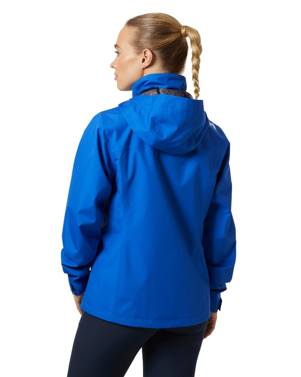 Cobalt 2.0 coloured Helly Hansen Womens American Magic Crew Hooded Jacket 2.0 on white background 