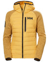 Honeycomb coloured Helly Hansen Womens Arctic Ocean Hybrid Insulator Jacket on white background #colour_honeycomb