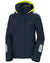 Navy coloured Helly Hansen womens arctic shore jacket on white background #colour_navy