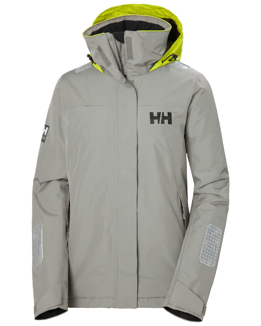 Terrazzo coloured Helly Hansen womens arctic shore jacket on white background 
