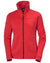 Red coloured Helly Hansen Womens Crew Fleece Jacket on white background #colour_red