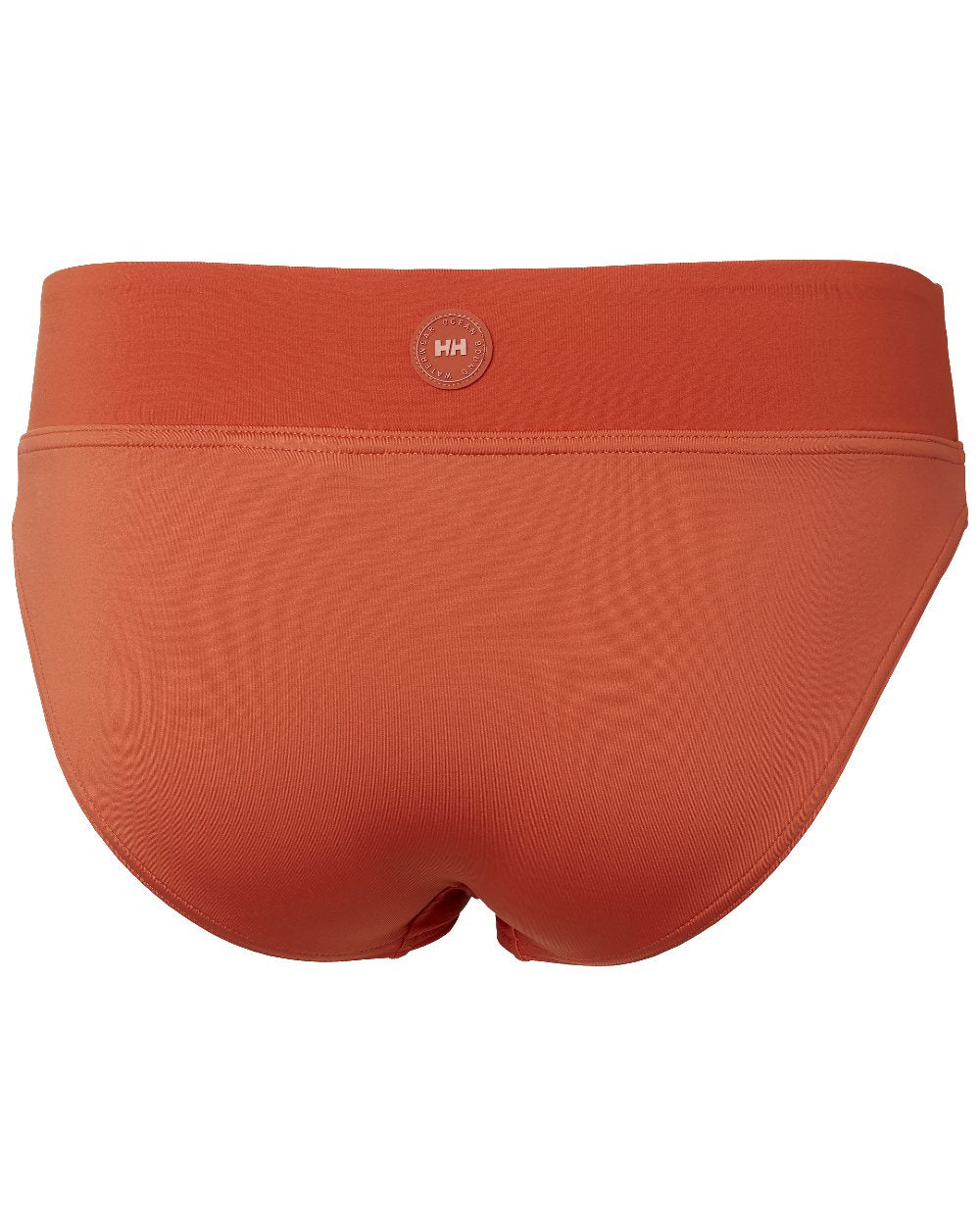 Terracotta coloured Helly Hansen Womens HP Bikini Bottom on white background 