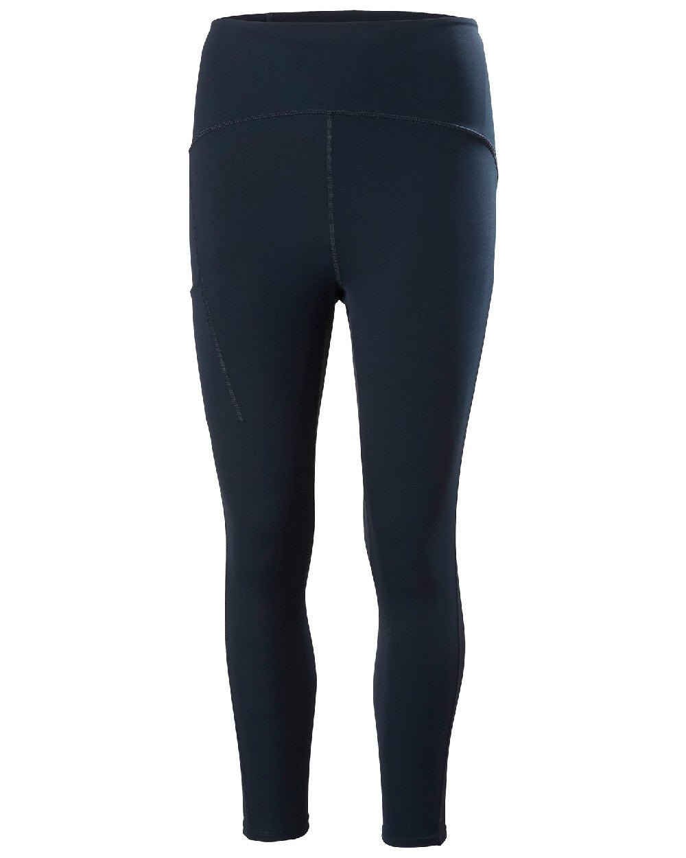 Navy coloured Helly Hansen Womens HP Leggings on white background 