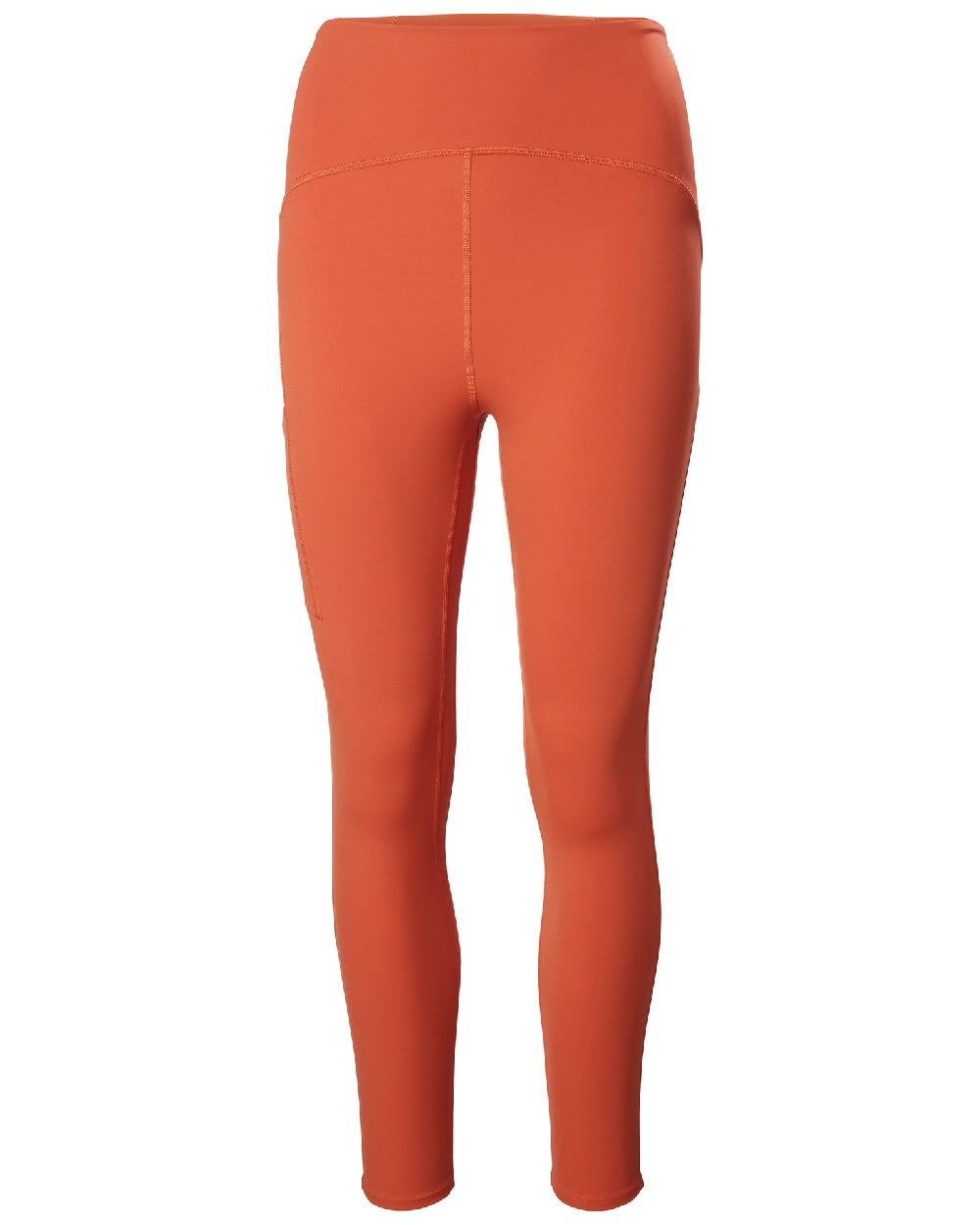 Terracotta coloured Helly Hansen Womens HP Leggings on white background 