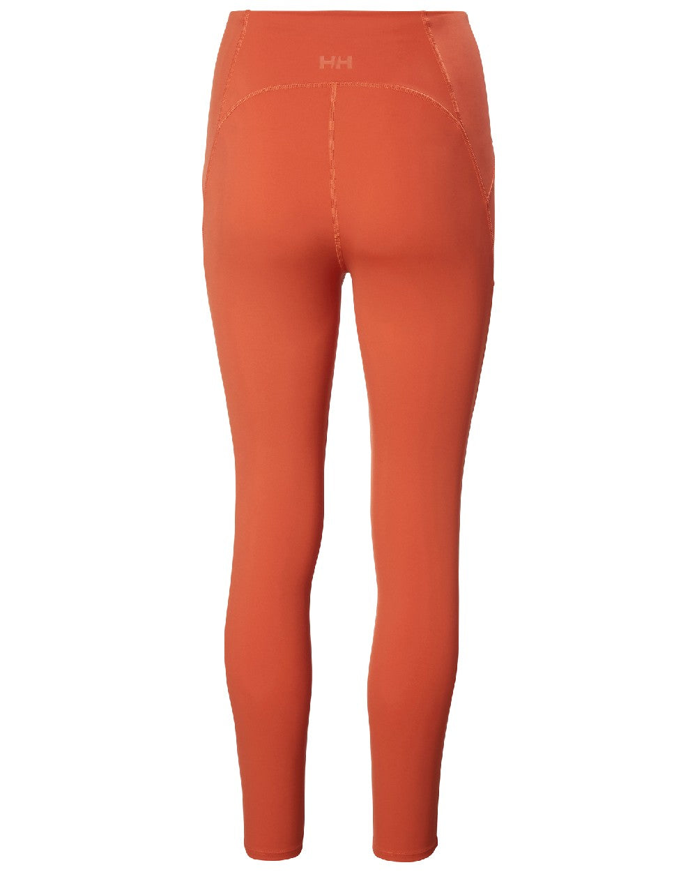 Terracotta coloured Helly Hansen Womens HP Leggings on white background 