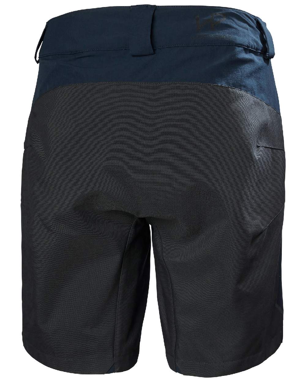 Navy coloured Helly Hansen Womens HP Racing Deck Shorts on white background 