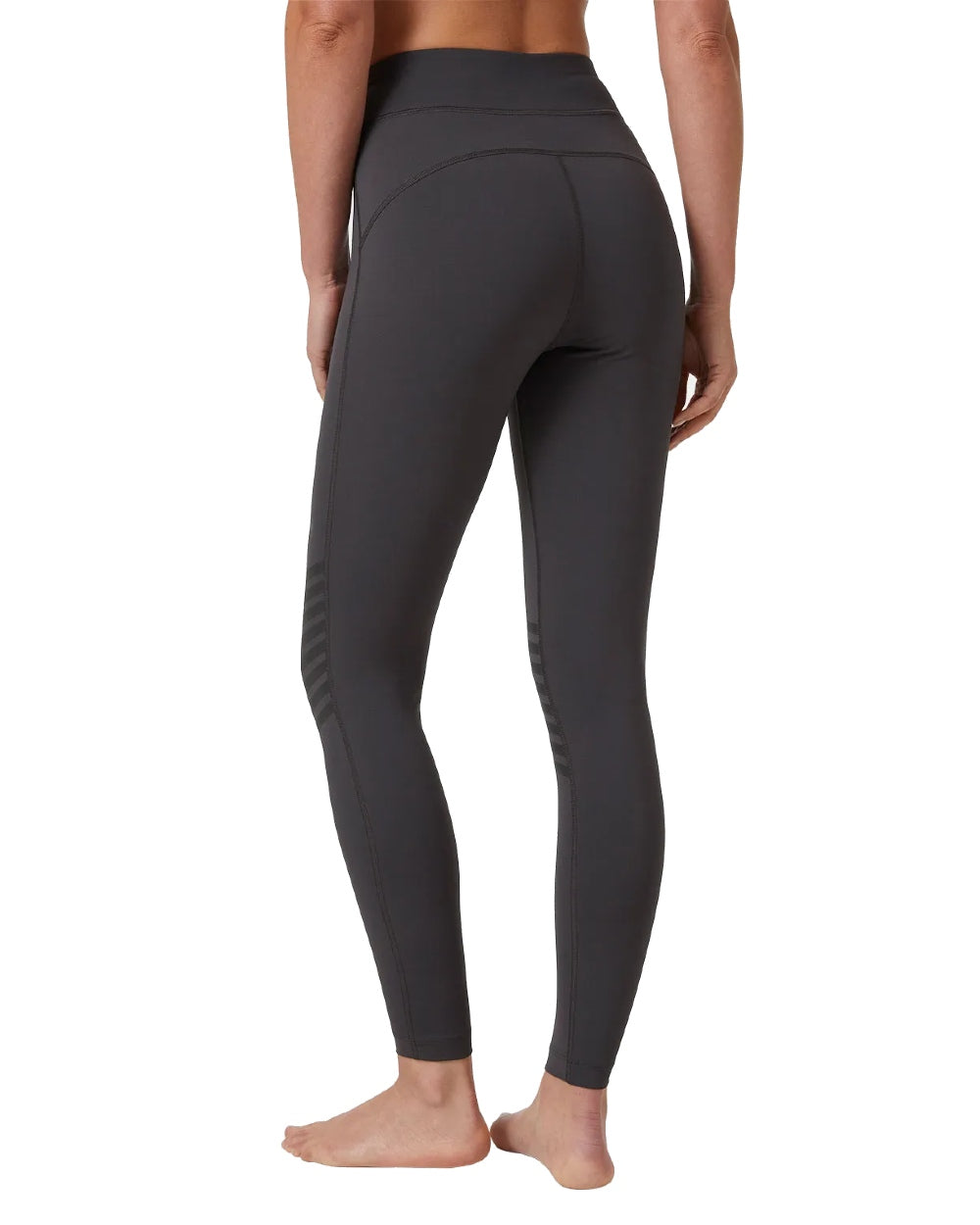 Ebony coloured Helly Hansen Womens HP Racing Leggings on white background 