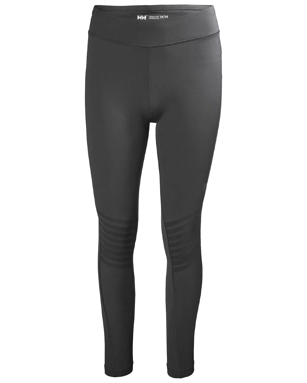 Ebony coloured Helly Hansen Womens HP Racing Leggings on white background 