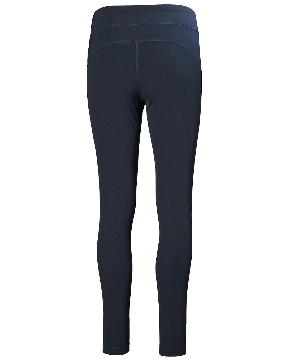 Navy coloured Helly Hansen Womens HP Racing Leggings on white background 