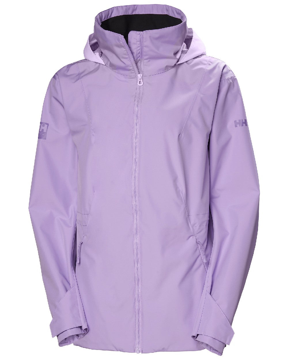 Heather coloured Helly Hansen Womens HP Racing Sailing Jacket 2.0 on white background 