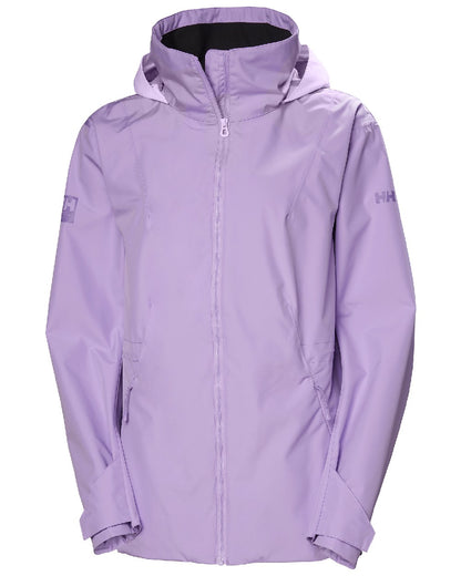 Heather coloured Helly Hansen Womens HP Racing Sailing Jacket 2.0 on white background 