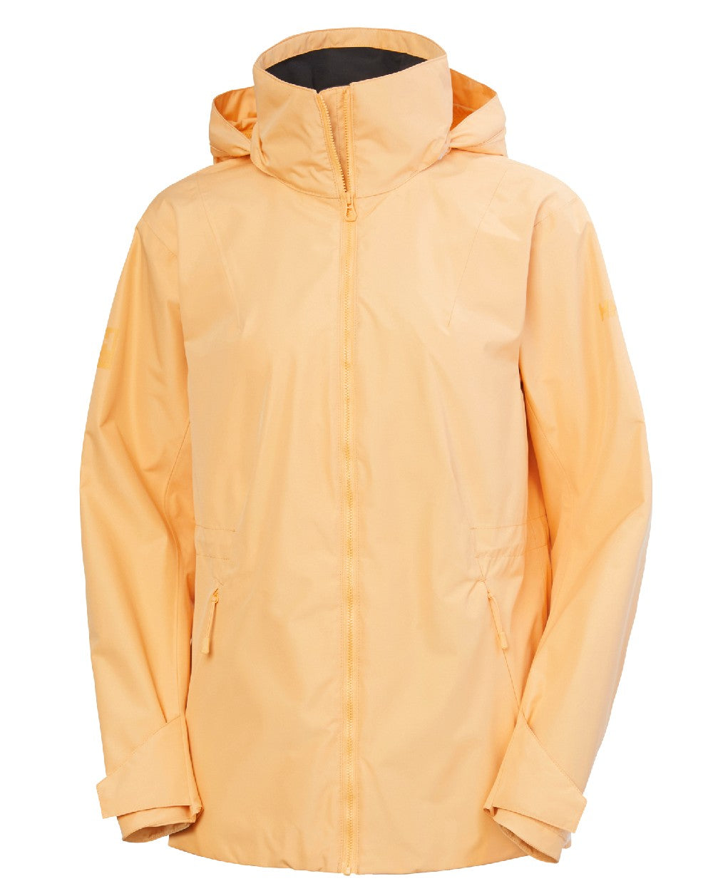 Miami Peach coloured Helly Hansen Womens HP Racing Sailing Jacket 2.0 on white background 