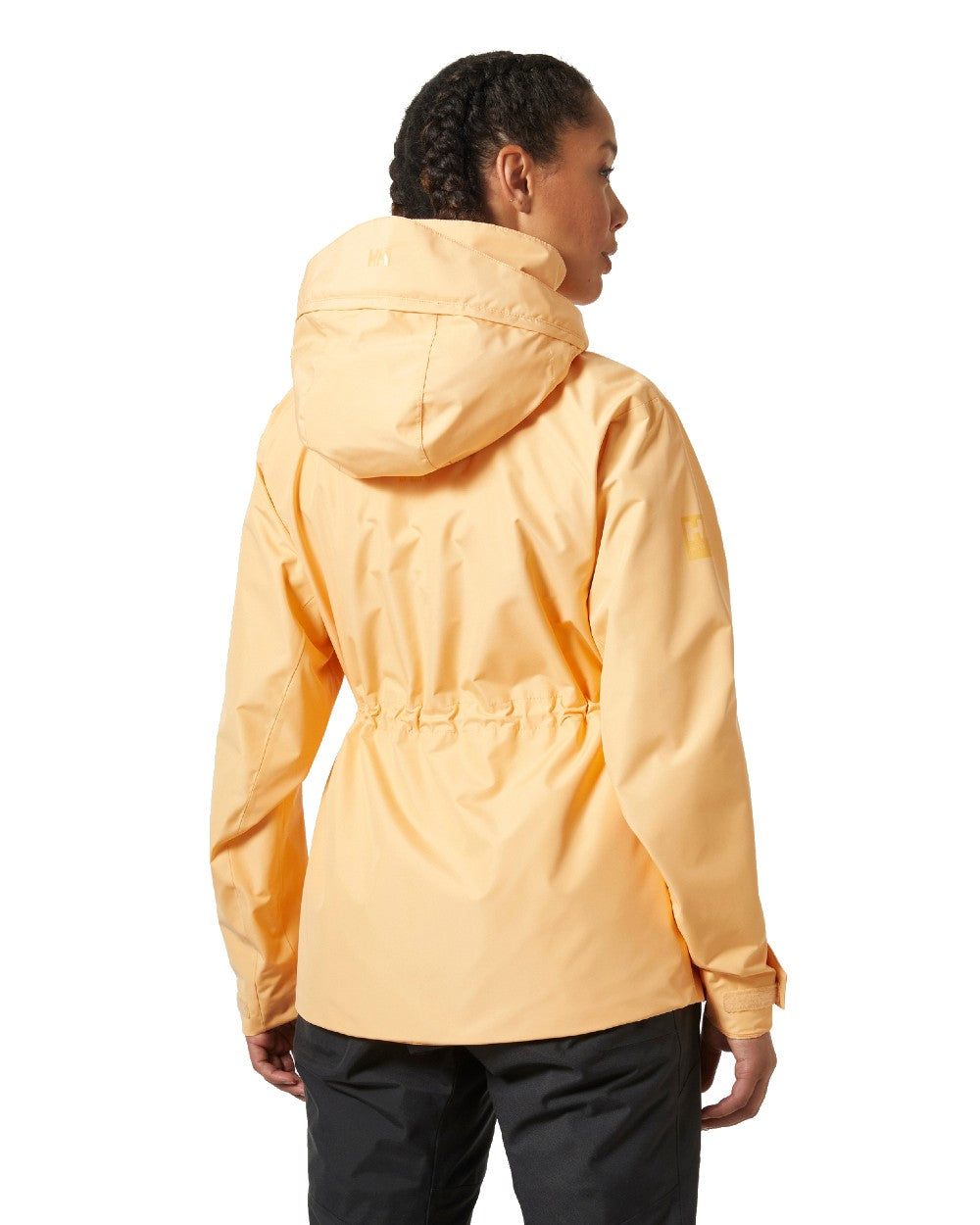Miami Peach coloured Helly Hansen Womens HP Racing Sailing Jacket 2.0 on white background 