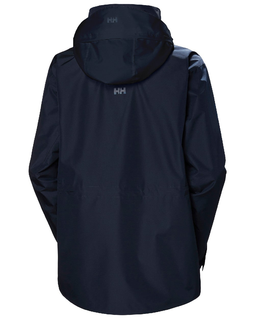Navy coloured Helly Hansen Womens HP Racing Sailing Jacket 2.0 on white background 