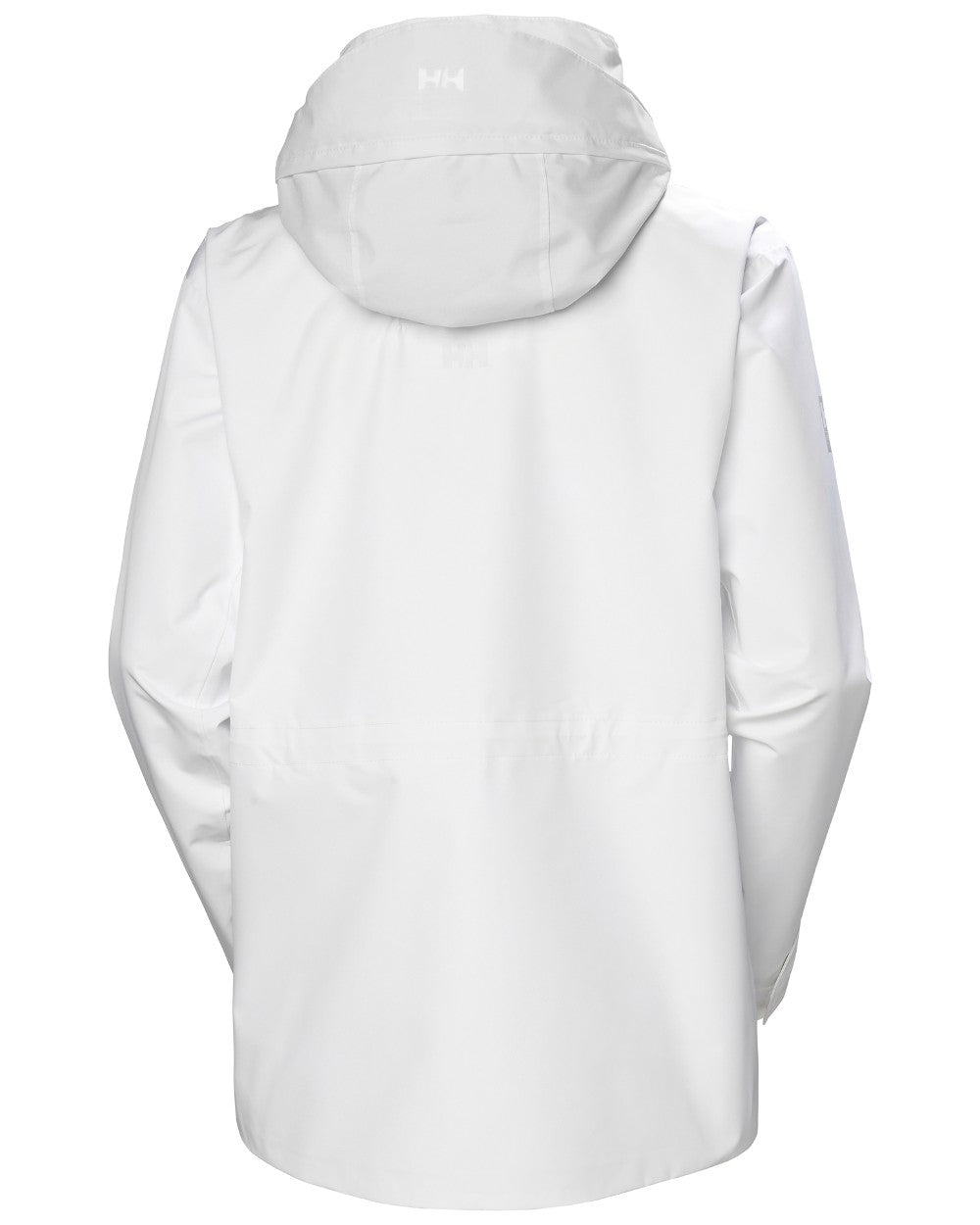 White coloured Helly Hansen Womens HP Racing Sailing Jacket 2.0 on white background 