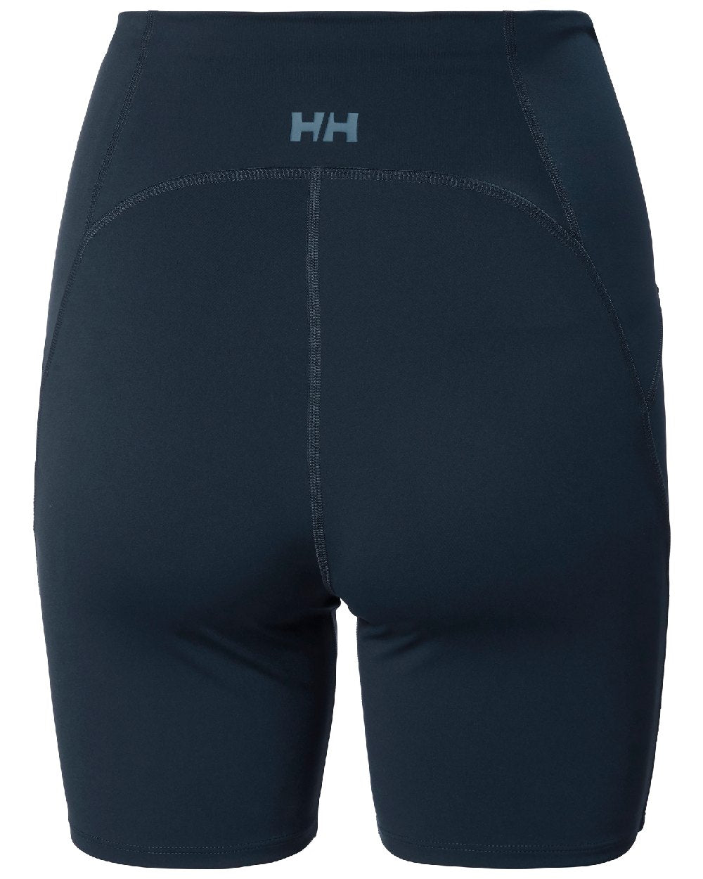 Navy coloured Helly Hansen Womens HP Short Leggings on white background 