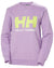 Heather coloured Helly Hansen Womens Logo Crew Sweatshirt on white background #colour_heather
