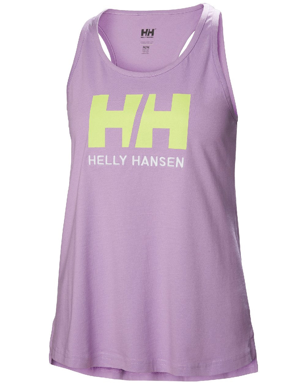 Heather coloured Helly Hansen Womens Logo Singlet on white background 