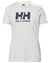 Nimbus Cloud Melange coloured Helly Hansen Womens Logo T-Shirt on white background #colour_nimbus-cloud-melange
