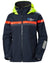 Navy coloured Helly Hansen Womens Ocean Race 3 Layer Sailing Shell Jacket on white background #colour_navy