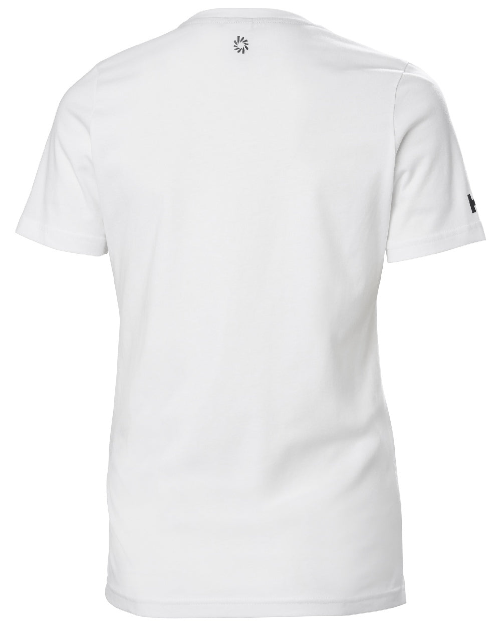 White lv coloured Helly Hansen Womens Ocean Race T-Shirt on white background 