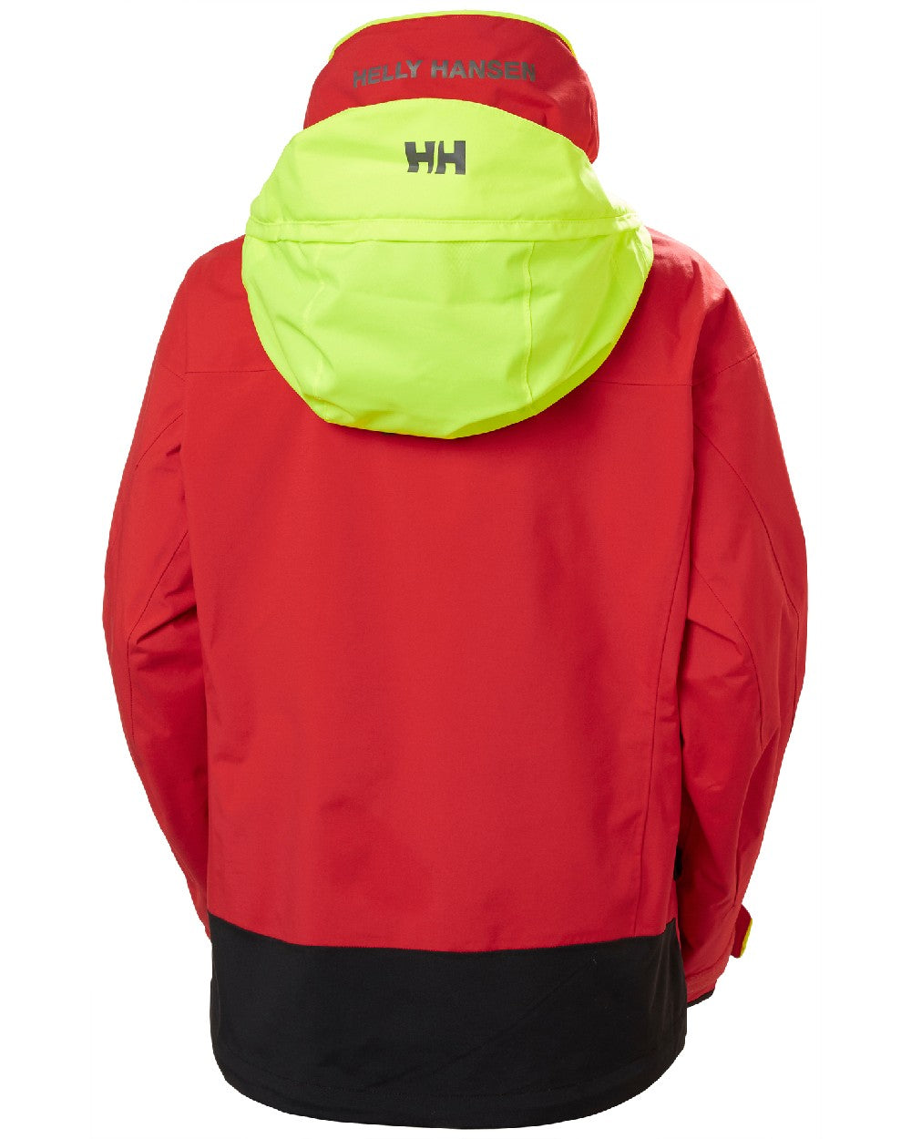 Alert Red coloured Helly Hansen Womens Pier 3.0 Coastal Sailing Jacket on white background 