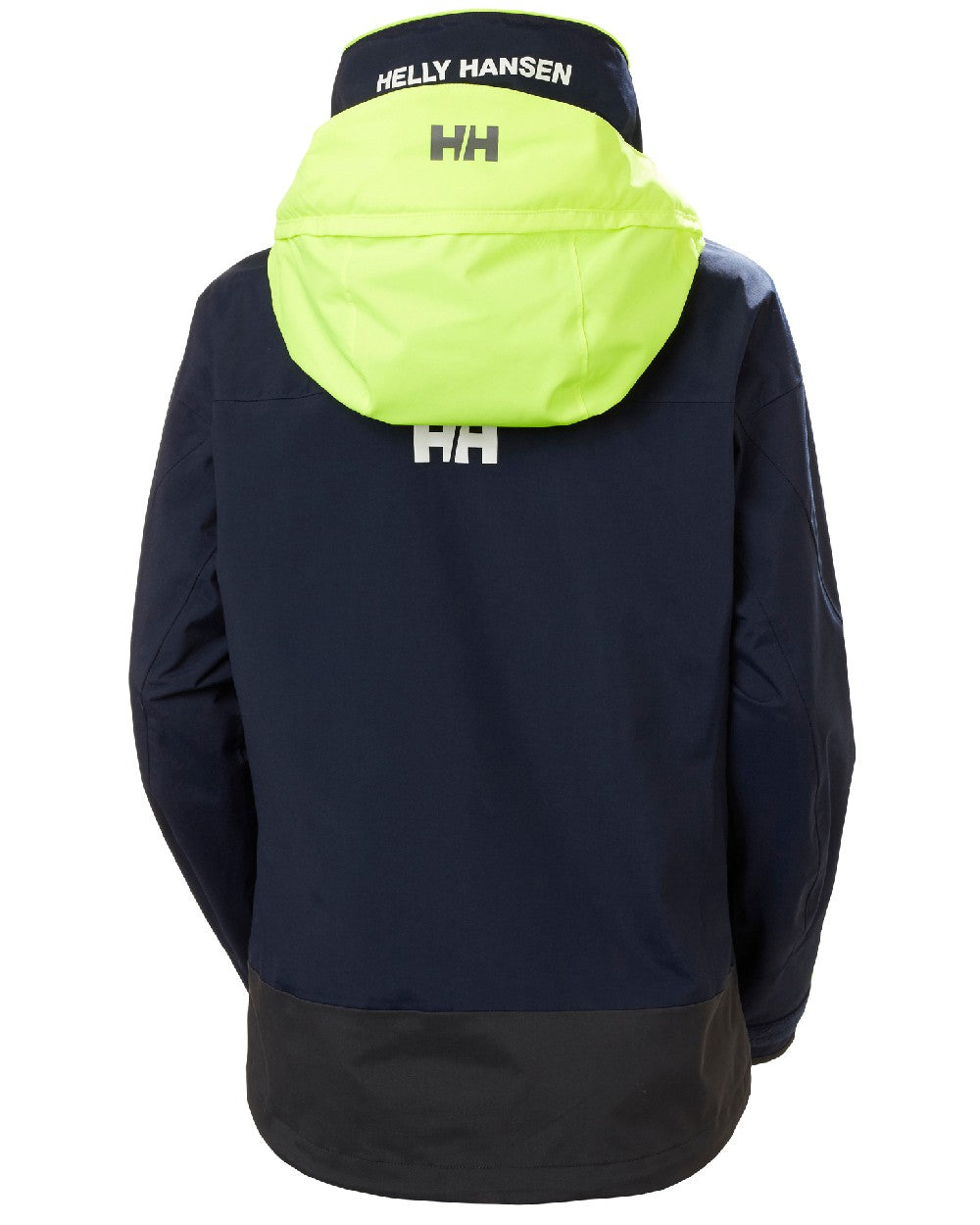 Navy coloured Helly Hansen Womens Pier 3.0 Coastal Sailing Jacket on white background 