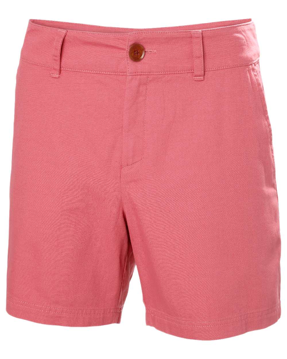 Washed Red Coloured Helly Hansen Womens Pier Shorts on White Background
