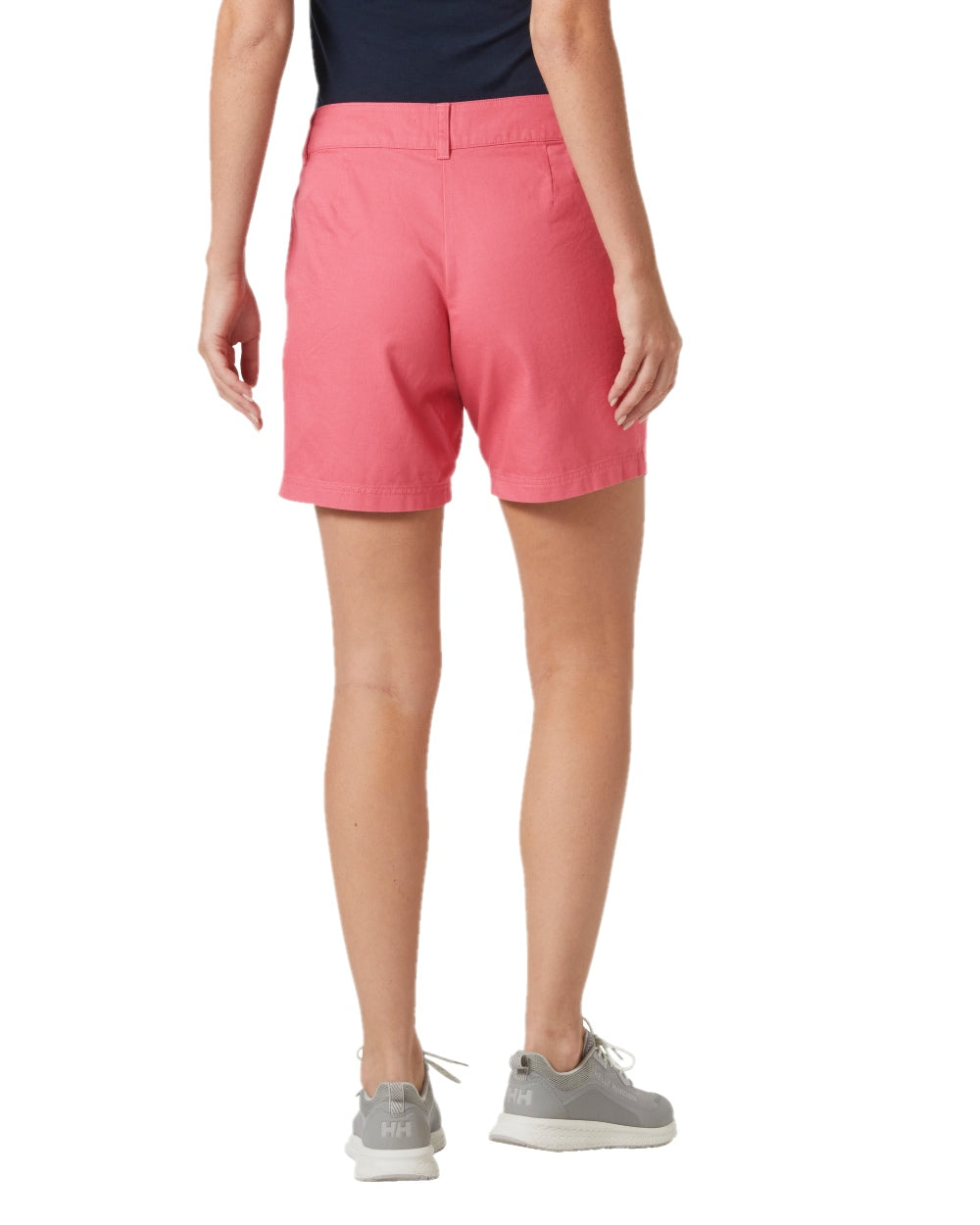 Washed Red Coloured Helly Hansen Womens Pier Shorts on White Background
