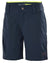 Navy coloured Helly Hansen Womens Quick Dry Cargo Shorts on white background #colour_navy