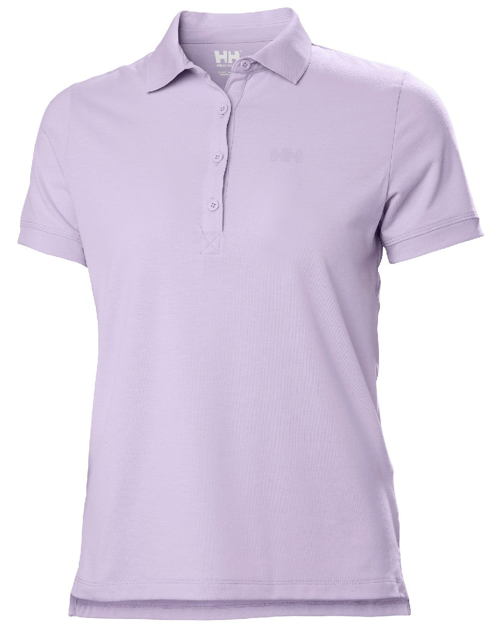 Lilatech coloured Helly Hansen Womens Siren Quick Dry Polo T-shirt on white background 