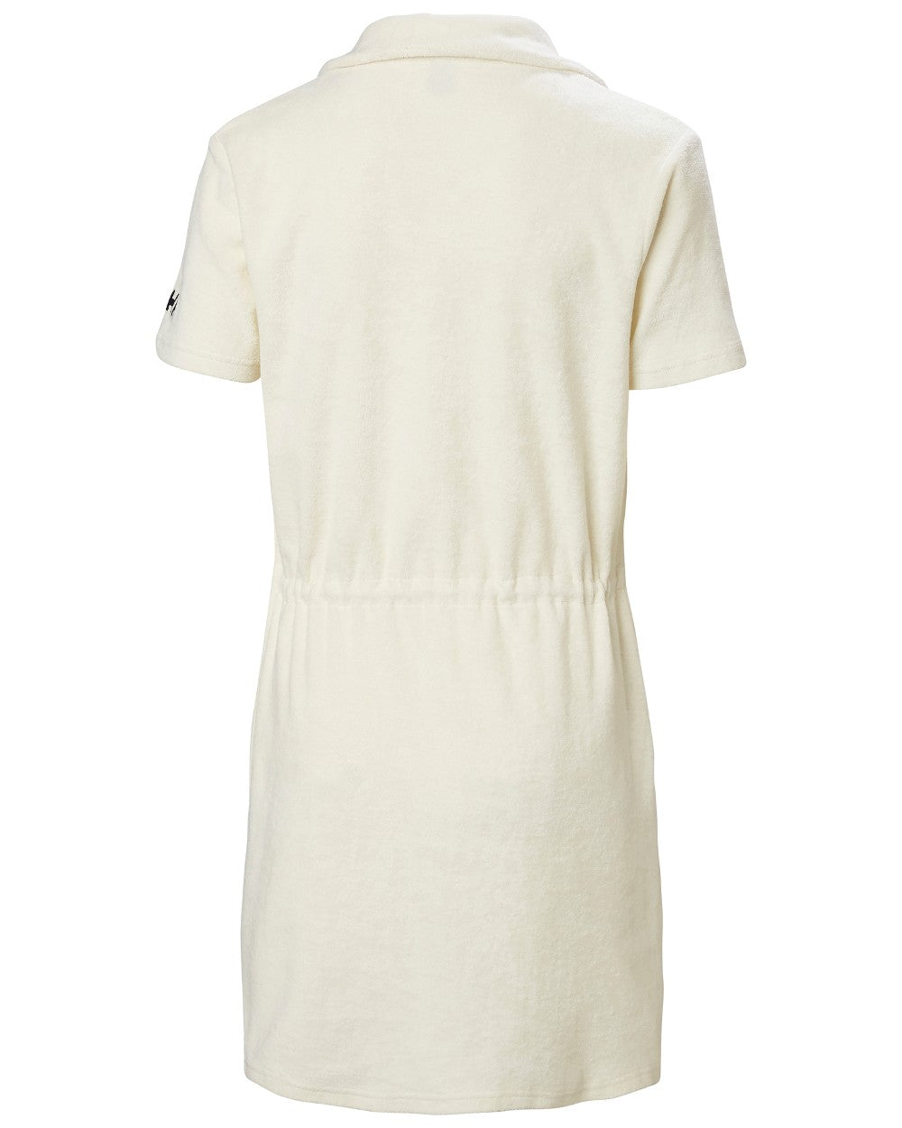 Snow coloured Helly Hansen Womens Siren Towelling Dress on white background 