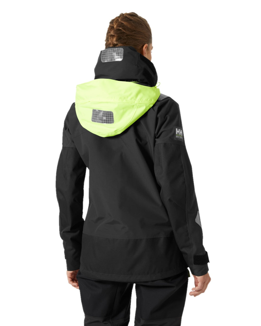 Ebony Coloured Helly Hansen Womens Skagen Offshore Sailing Jacket on White Background
