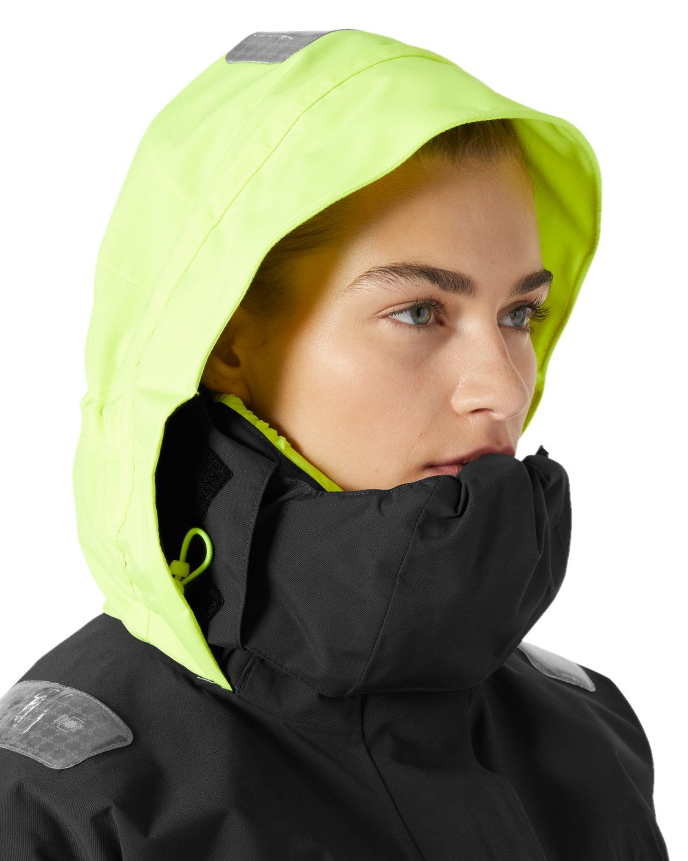 Ebony Coloured Helly Hansen Womens Skagen Offshore Sailing Jacket on White Background
