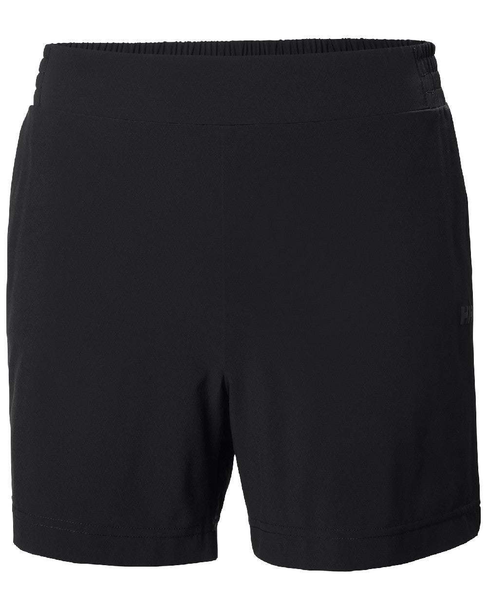 Black coloured Helly Hansen womens thalia shorts 2.0 on white background 