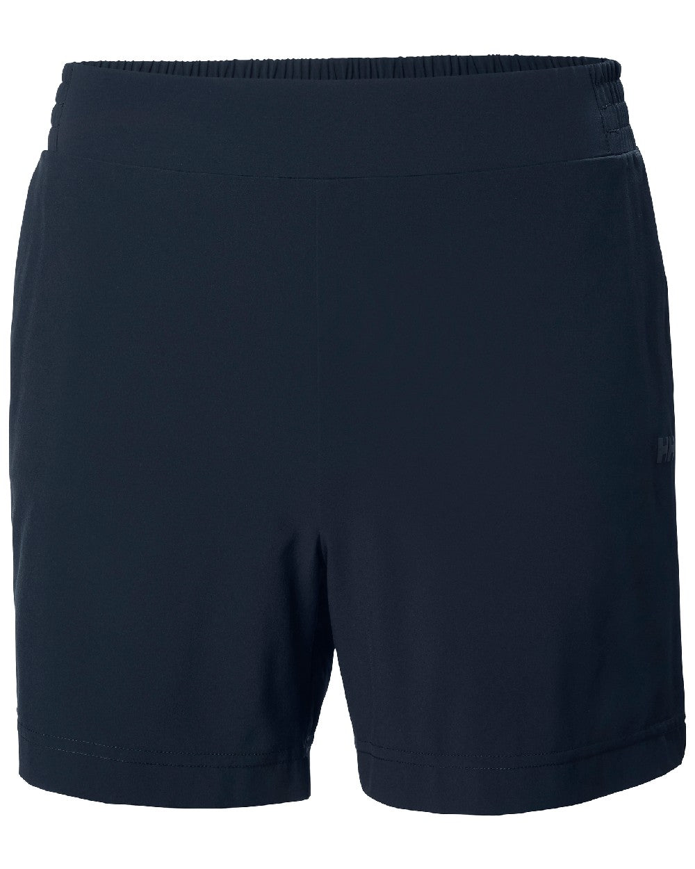 Navy coloured Helly Hansen womens thalia shorts 2.0 on white background 