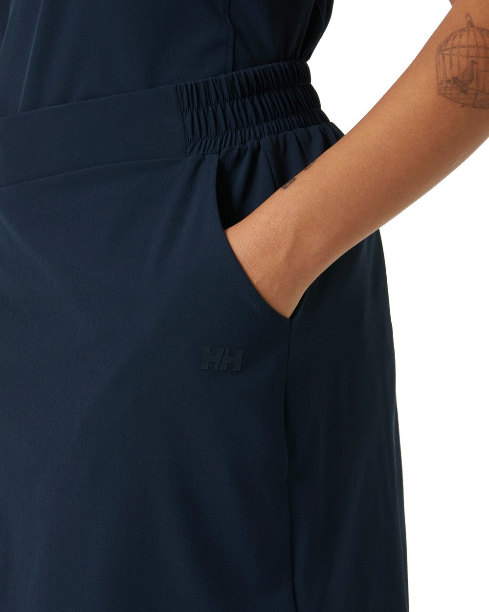 Navy coloured Helly Hansen Womens Thalia Skirt 2.0 on white background 